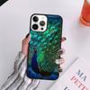 Bird Peacock Feather Phone Case For iPhone 17 Air 14 13 12 16Pro Max 15  Plus Max Cover Shell coque