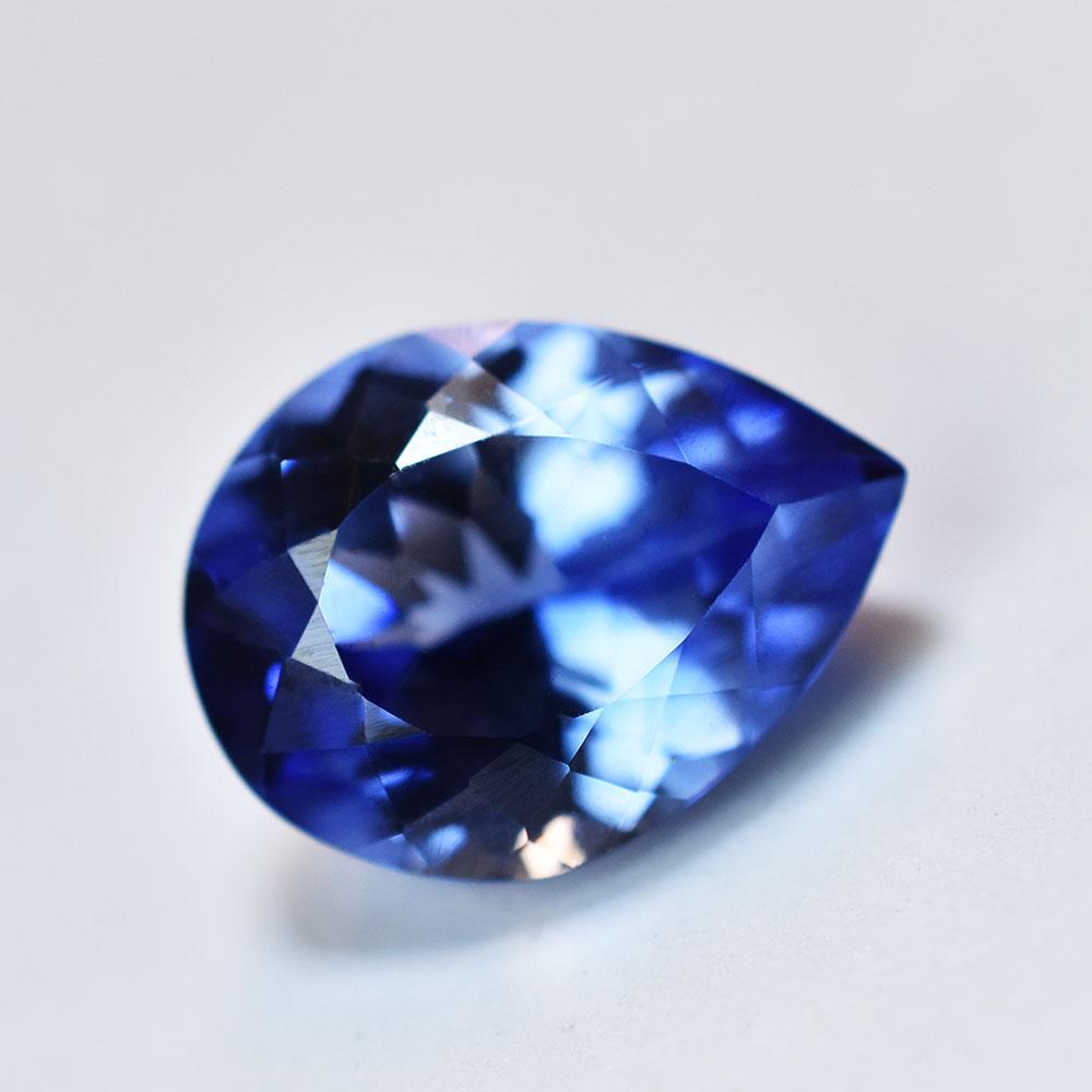 Natural Blue Sapphire Loose Gemstone 11 Ct Pear Cut September Birthstone for Gem Collections