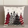 2Pcs 45x45cm Xmas Throw Pillow Case Microfiber Pillow Shell Sofa Pillowcase  Children