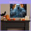 Horror Halloween Spider Web Ghost Window Pattern Home Wall Decorat Sticker
