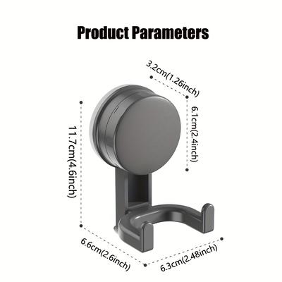 Luxury Suction Cup Hooks, Double-Hook Style No-Drill Vacuum Suction Cup Easy To Install Kitchen Storage Hooks Or Bathroom Storage Hook