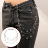 Punk Butterfly Belt Waist Chain Women Pants Multi Layer Hiphop Keychain Jewelry