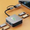 10Gbps USB3.2 Gen2 Type C 4-Port Hub USB-C To 4×USB3.2 Docking Station for MacBook Pro Air Chromebook Notebook Laptop Desktop PC