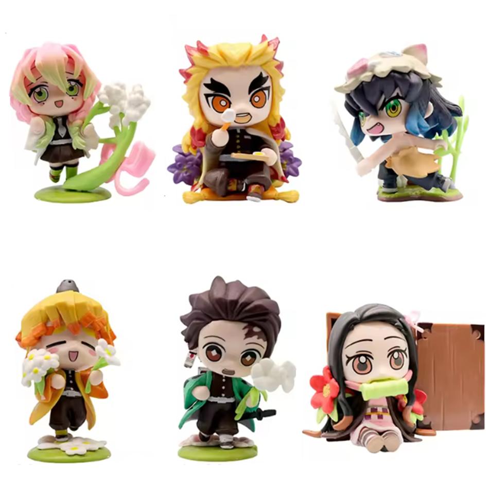 New Demon Slayer Mystery Box Anime Mystery Figures Blind Box Kamado Nezuko Tanjirou Hashibira Inosuke Surprise Box Birthday Gift