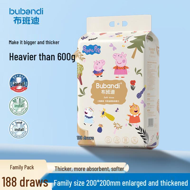 Bubandi Peppa Pig Cloud Soft Baby Face Towels