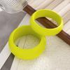 Hip Hop Exaggerate Bangles Geometric Wood Hand Ring Unique Chunky Bracelets Women  Men