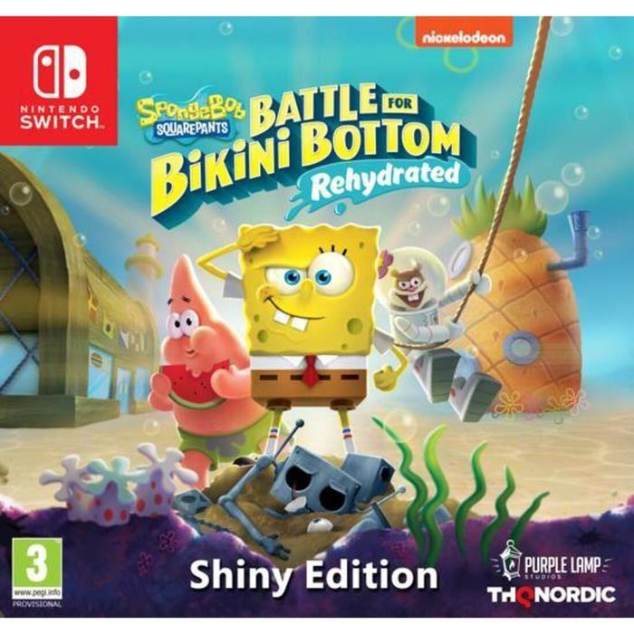Spongebob squarepants: battle for bikini bottom - rehydrated - shiny edition sur switch, un jeu plate-forme pour switch.