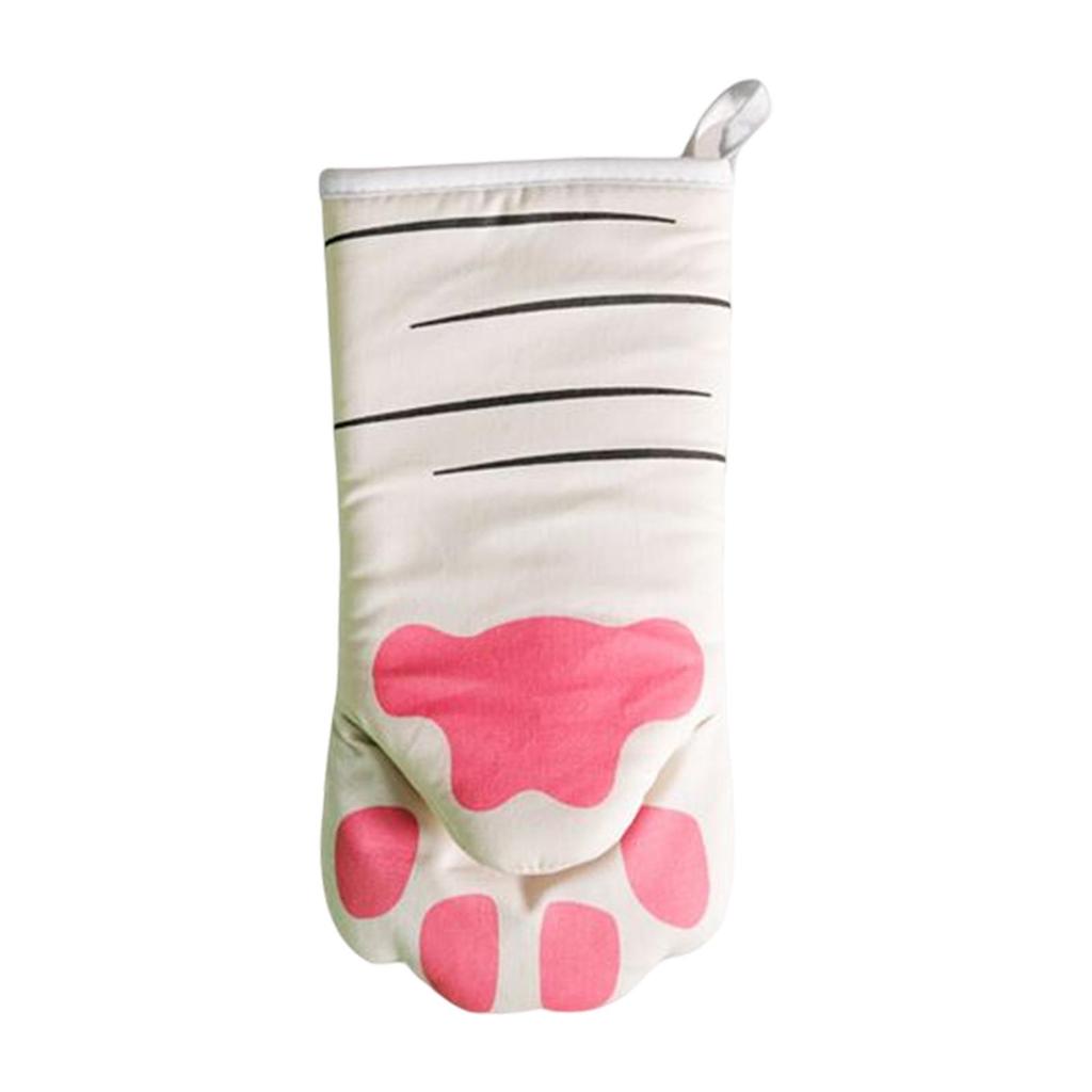 Multifunction Microwave Gloves Cat Shaped Thickened Heat Insulation Gadget for Barbecue Cooking Baking Cooking