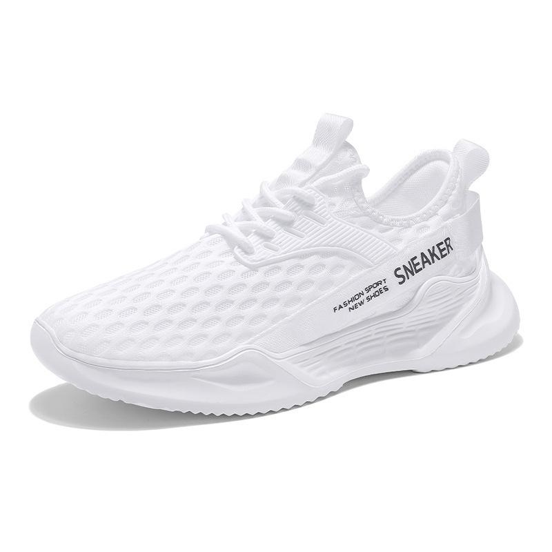 

Men s shoes summer sports breathable mesh hollowed casual shoes men s heightening shock absorption single mesh thin running shoes 46