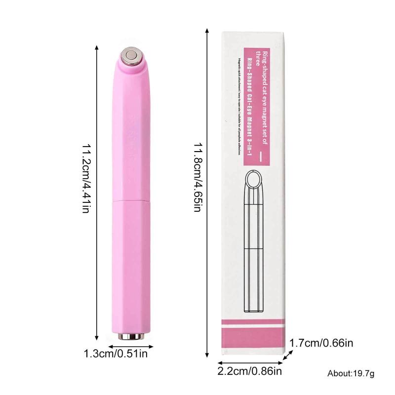 Double-Head Magnet Stick Annular Shape Effect Cat Magnetic Uv Gel Nail Art Strong Magnetic Nails Magnet Pen Diy Nail Magnet
