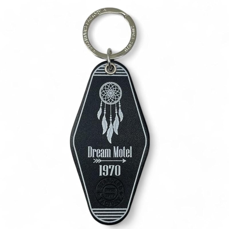 

[Standard Factory] motel Hotel key ring genuine leather key ring men s ladies mkr-013 (black)