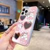 Summer with Mirror Mobile Phone Case Apple 17promax15 Pink Rabbit Love Makeup Mirror iPhone12 Electroplating Advanced