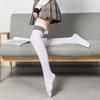1 Pair Women Winter Knee Socks High-tube Anti-slip Great Elasticity Solid Color Keep Warm Leg Shape Modifying Daily School Dates Stockings