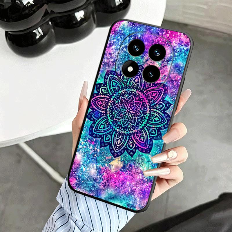 Mandala Sunflower Dreamy Style Soft Phone Case for Xiaomi Redmi Note 12 13 14 15 Pro Plus 11 12S 11S 11T 10 4G Black Cover Back
