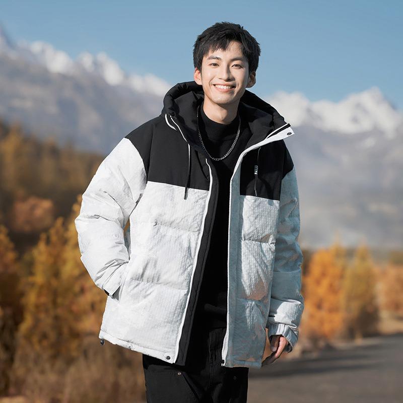 Down jacket men's winter camouflage fashion trendy brand ruffian handsome warm casual top jacket short fashion