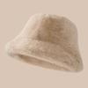 Autumn and winter ladies hat teddy plush bucket hat fashion versatile basin hat warm hat