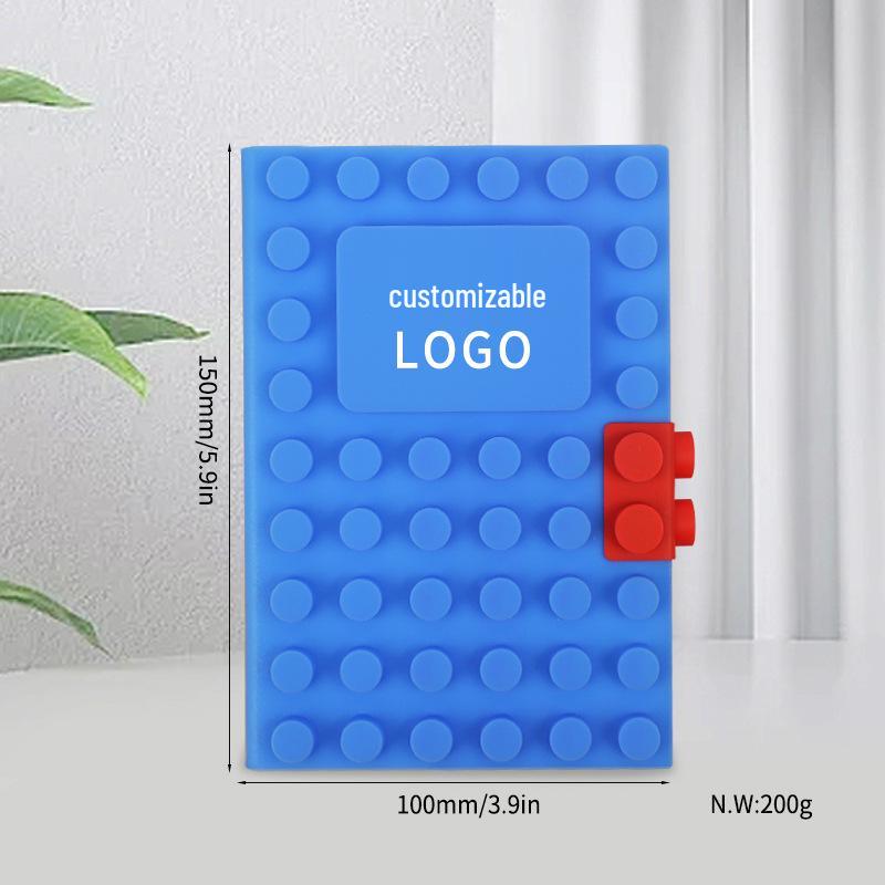 Custom Logo Silicone Loose-Leaf Business Notebook
