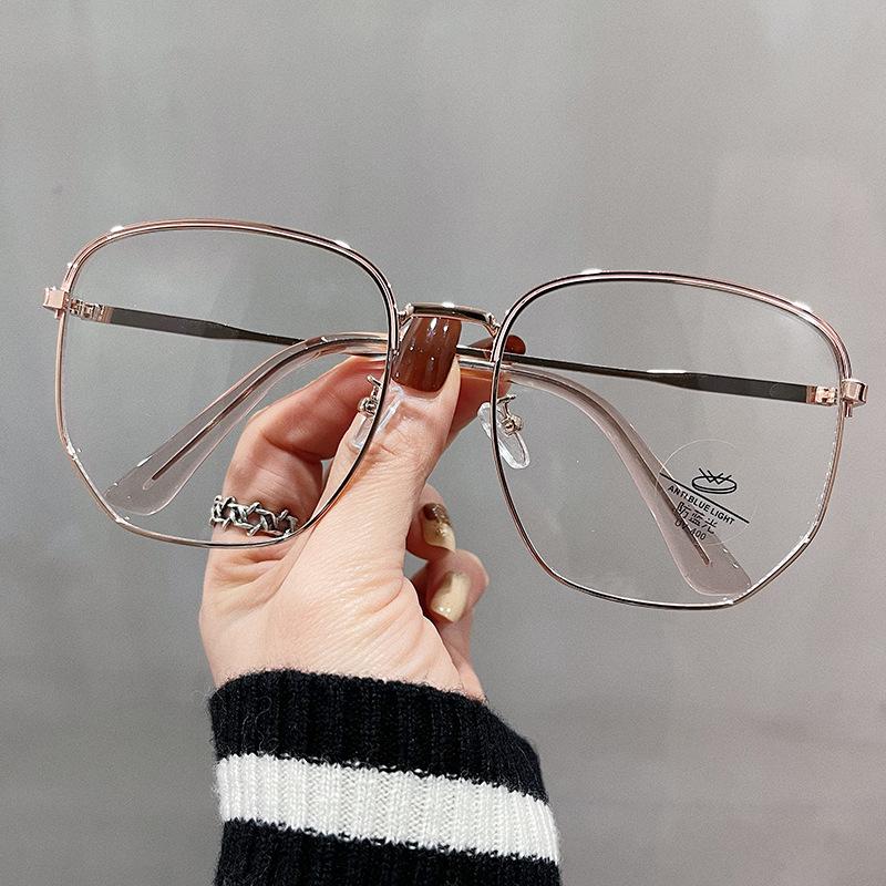 Big Size Square Shape Women’S Eyewear Frames Blue Light Blocking Women Glasses Frame Korean Stylish Eyeglass Frame