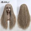 Noble Cosplay Wig Synthetic Lace Part Wig Long Curly 31Inch Cosplay Wig Blonde Ombre Lace Wig for Black Women Synthetic Lace Wig