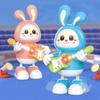 Dancing Bunny Toy With Music & Lights Rabbit Guitarist Musical Toy For Baby Legs Move & Body Twist Birthday Gift For Toddlers