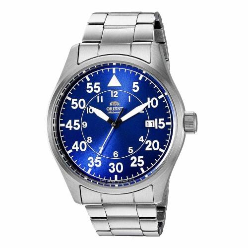 

Orient Men s RA-AC0H Pilot-Style Japanese Automatic/Manual-Winding Sports Watch, Blue