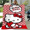 1pc. Hello Kitty Red Checkered Outdoor Blanket - Perfect for Home Decor, Office Use, Gifts, and Al