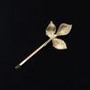 Fashion Bobby Pin Metal Leaf Shape Barrettes Women Hair Clip Bride Hairpins