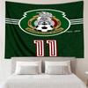1PC Mexico Football Team Emblem Printed Tapestry Room Decoration Wall Hanging for Living Room Bedroom, dormitory, Birthday and Christmas gifts