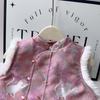 Girls' Sleeveless Qipao Winter Dress - Warm Cotton-Padded Chinese Style Tang Suit (Model AWA751)