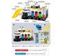 [pororomall] Playset Centro Emergenze Tayo il Piccolo Autobus con 4 Mini Auto
