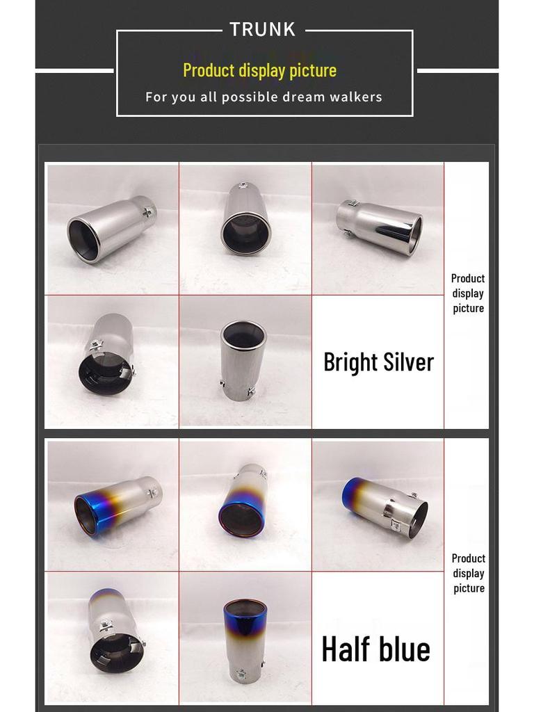 Haima S5 Qashqai Exclusive Stainless Steel Exhaust Tailpipe