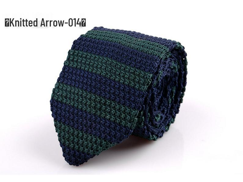 Cross-Border Exclusive Custom Arrow-Shaped Knitted Tie for Men & Women