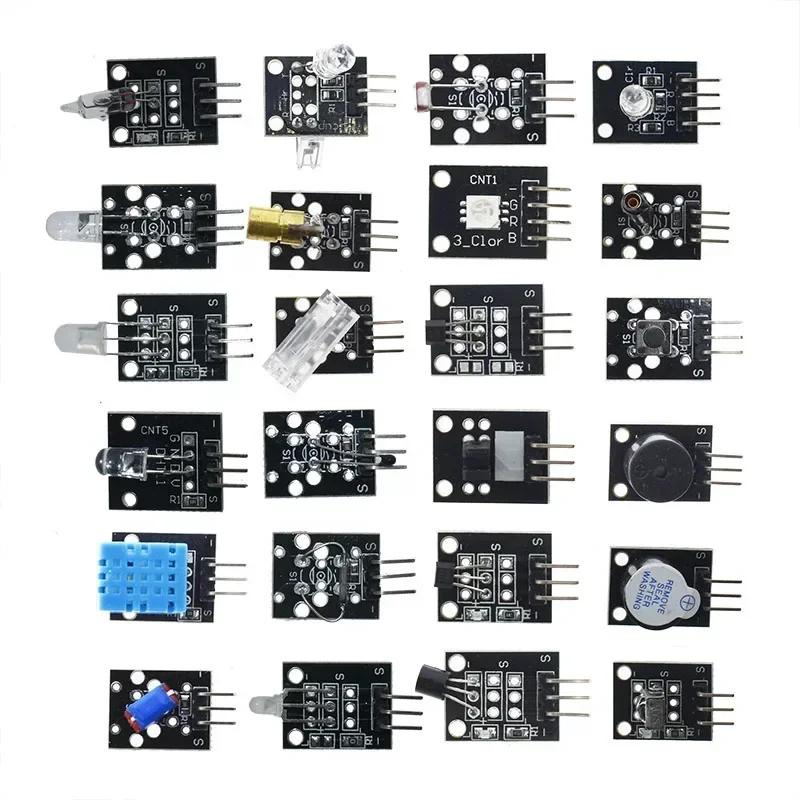 45 v 1 Moduly senzorů 16 druhů Startovací sada pro Arduino Raspberry Pi , Lepší než 37 v 1 s krabičkou DIY UNO R3 MEGA2560