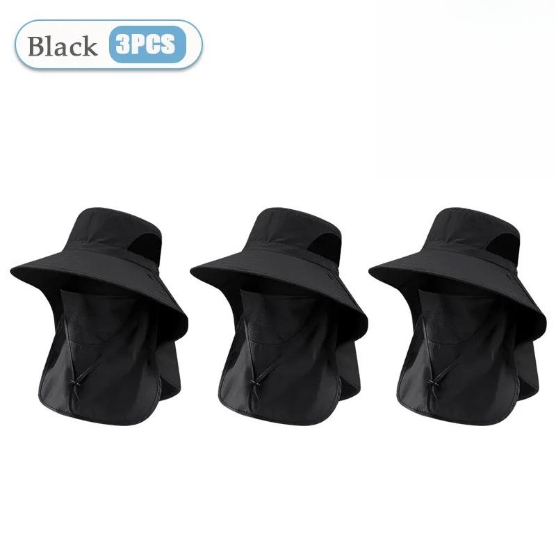 Letní sluneční čepice UV ochrana Venkovní lov Rybářská čepice pro muže Ženy Turistika Kempování Kšiltovka Klobouk klopa na krk Rybářský klobouk