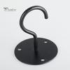 1 Set Convenient Anti Rust 3 Colors Wall Mount Hook Flower Basket Ceiling Wrought Iron Hook for Household