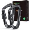 Brotree Carabiner Lock Carabiner Load Capacity 12KN (1200kg) Climbing Button