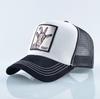Fashion Baseball Cap Men Women Snapback Hip Hop Bone Bill Goat Embroidery Streetwear Trucker Hats Breathable Mesh Black Hat
