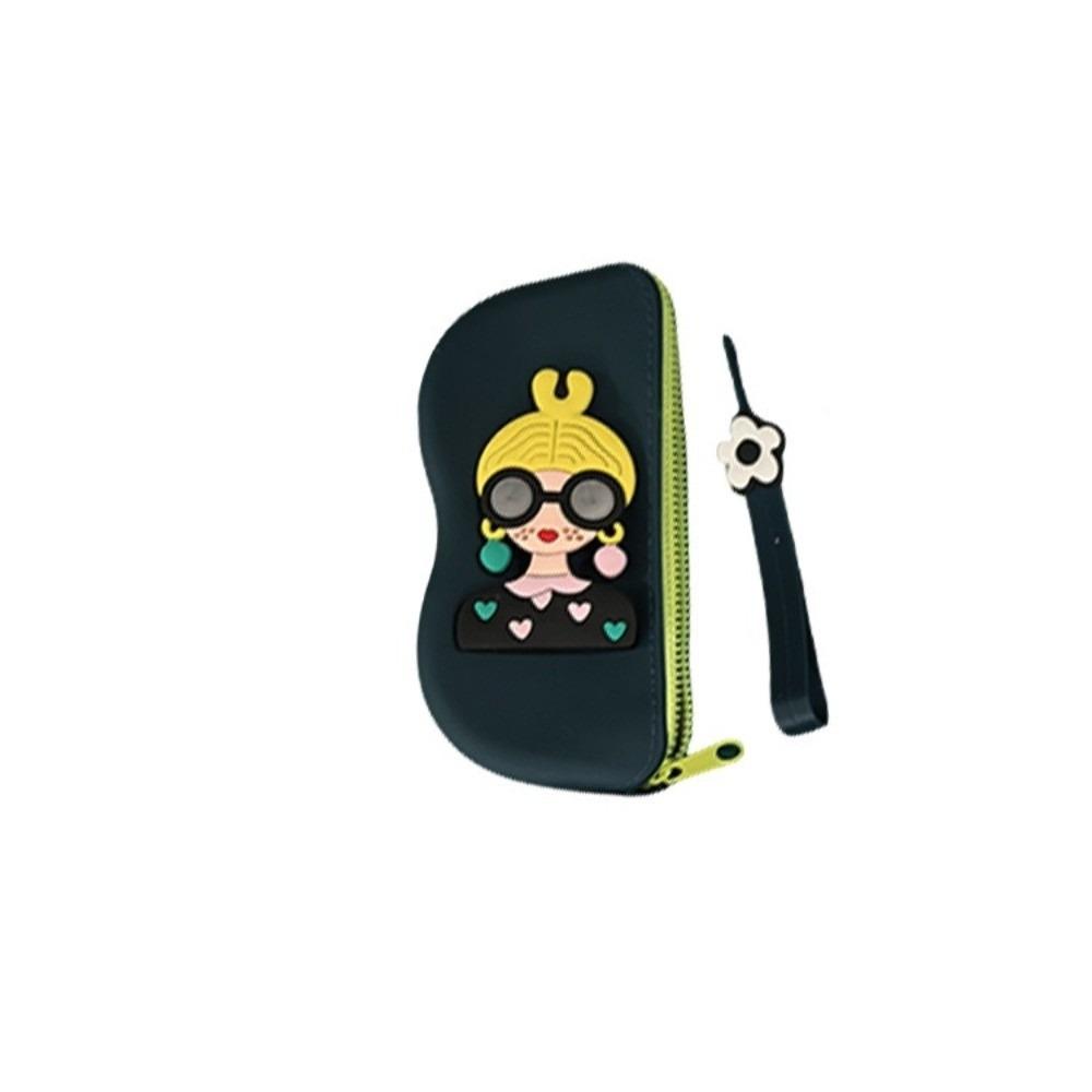 Multifunctional Silicone Eyeglasses Case Dustproof Sunglasses Pouch Small Items Bag Male