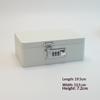 Combination Lock Password Lock Storage Box Metal Construction Flip Top Design Key Safe Box Rectangular Shape Initial Password