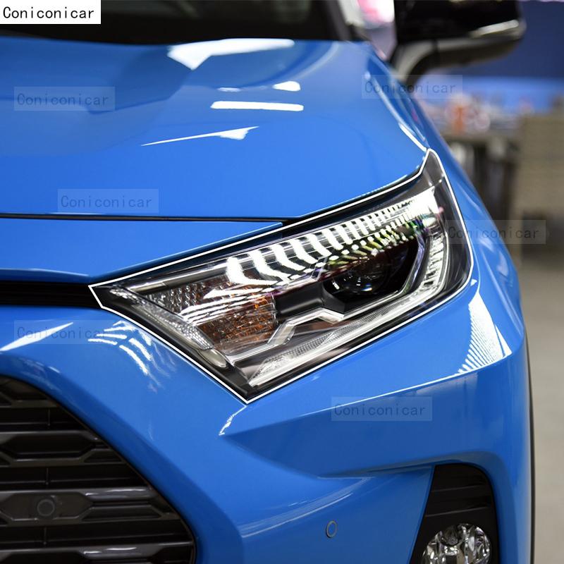 For TOYOTA RAV4 XA50 -2024 Car Exterior Headlight Anti-scratch Front Lamp Transparent TPU Protective Film Accessories