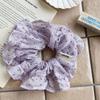 White Polka Dot High Elasticity Korean Style Women's Ponytail Hair Tie 2026