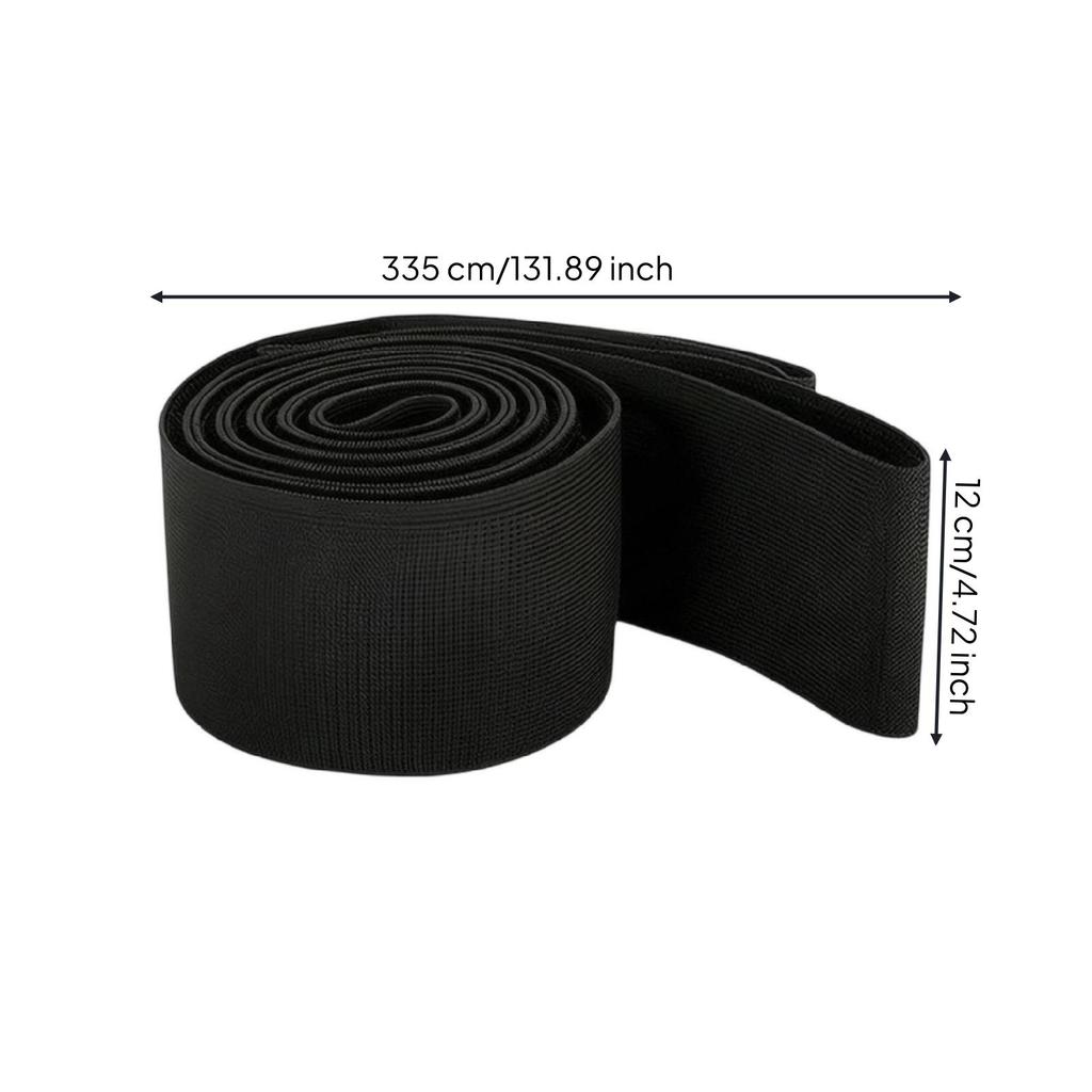 Cuttable Furniture Space Barrier Strip | Discreet, Soft Black, Sofa seal strip,