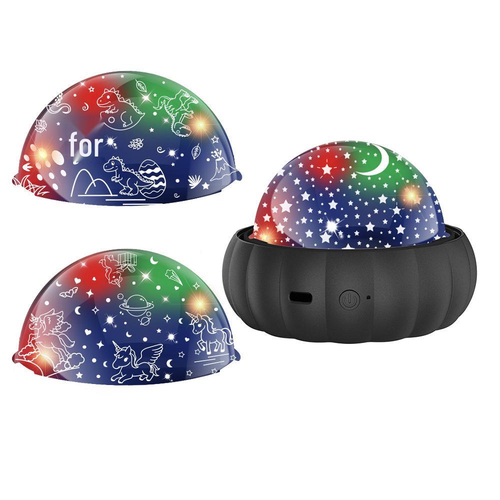 Starry Sky Rotating Night Light - Creative 360° Colorful Projector for Kids