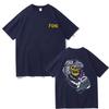 Forward Observations Group T-Shirt Gothic Skelett Grafikdruck T-Shirt Herrenmode Schwarze T-Shirts Männlich Vinatge Kurzarm