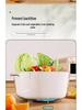 Double-Layer Kitchen Drain Basket for Fruits & Vegetables - Food-Grade Storage & Strainer