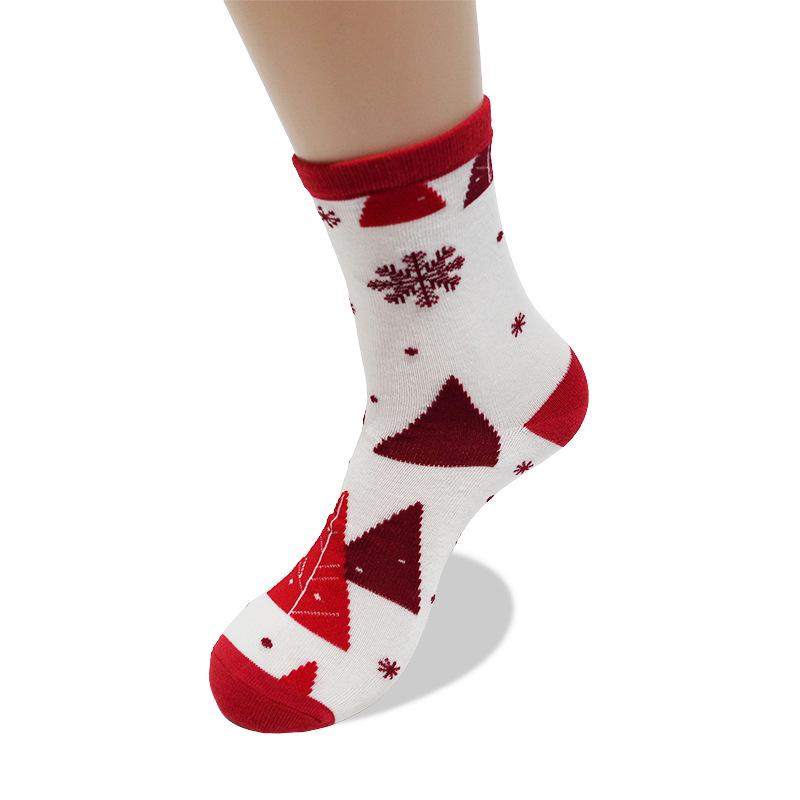 50 Christmas Stocking Styles: Autumn/Winter Cartoon Mid-Calf Socks, Perfect Holiday Gift