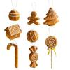 Yousheng Gingerbread Christmas Ornaments Foam Gingerbread Man House Candy Cookie Xmas Tree Hanging Decoration for Christmas Home Decor
