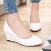 Classic Women's Wedge Heels Shoes Fashion Pink Black White Blue Wedges Party Wedding Office Shoes Ladies Dress Pumps Spring 2025