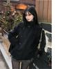Street autumn/winter solid color women's turtleneck coat Y2K hip-hop retro Harajuku cute casual fashion versatile new women tops