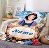 Custom Name Butterfly Garden Flannel Blanket Throw Blanket Soft Warm Sofa Bed Home Decor Unique Gift